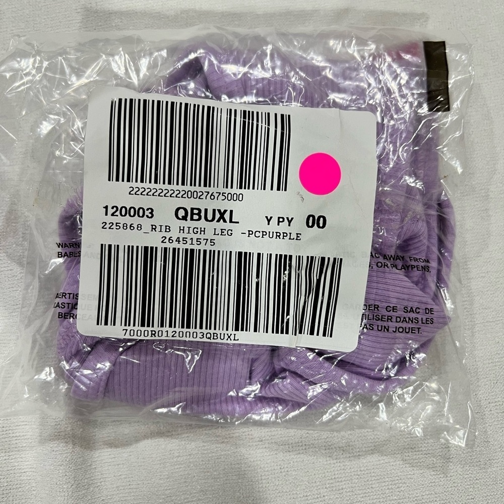 NEW NIP VS PINK victoria secret bikini panty underwear XL purple starfish - Picture 7 of 7